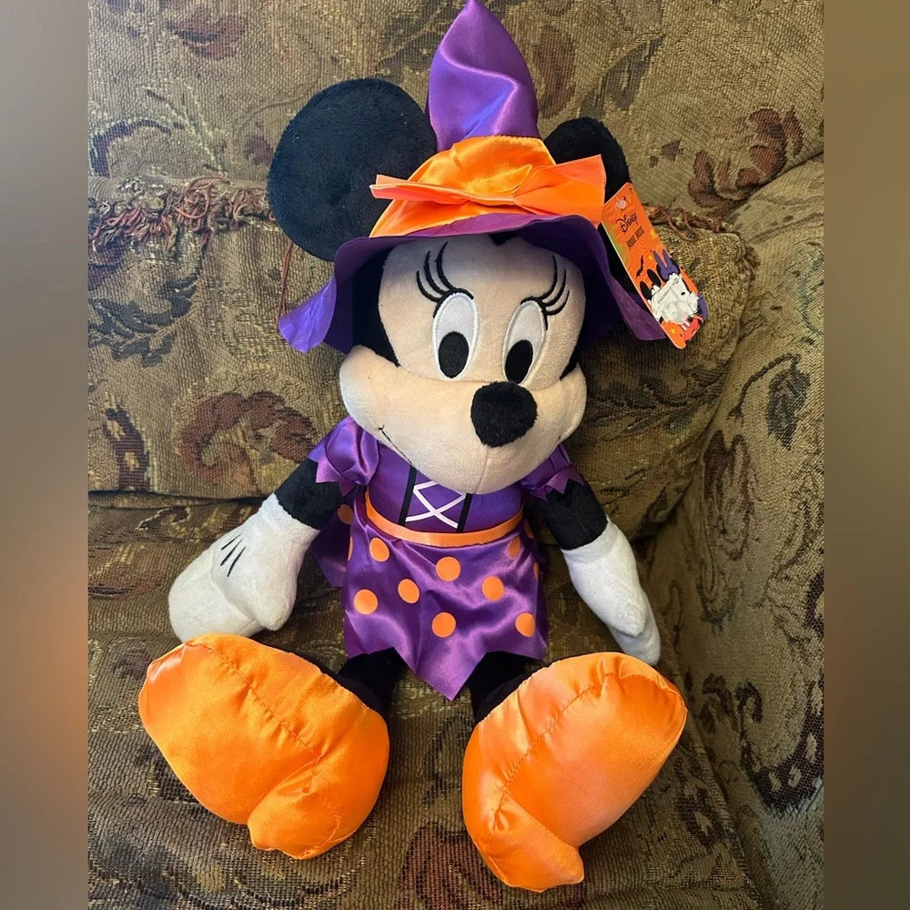 Disney Halloween Minnie Mouse Witch Plush NEW